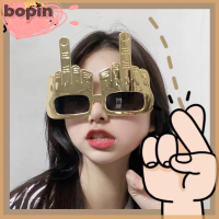 Bopin แว่นตาตลกตกแต่งแว่นตาปาร์ตี้นิ้วกลางแนวตั้งสุดสร้างสรรค์