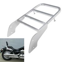 № Motorcycle Sissy Bar Luggage Rack For Honda Shadow Steed VLX 600 1999-2007 Spirit 750 2001-2008 Chrom Aluminum