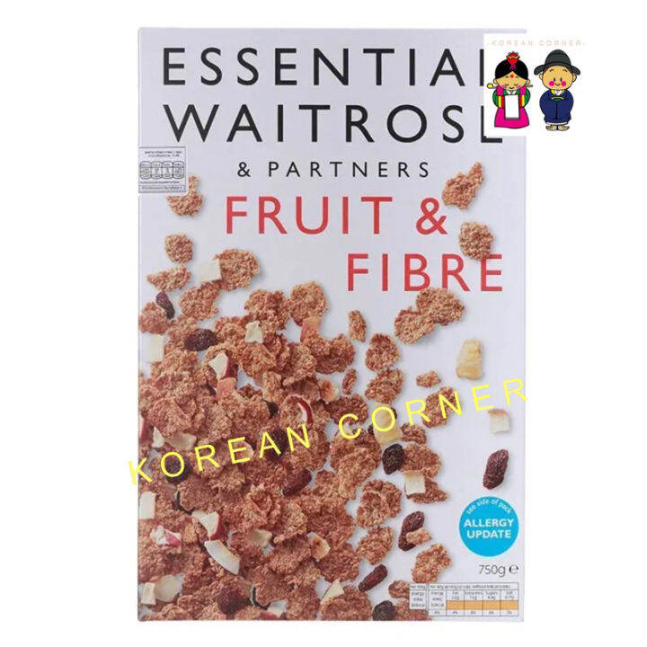 WAITROSE Fruit & Fiber โฮลวีทซีเรียล ผลไม้แห้ง ไฟเบอร์สูง นำเข้าจาก