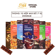 Kẹo socola Hạnh nhân, Hạt điều, Dừa, bánh cookie, nho, hạt cacao 20g Figo