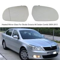 กระจกด้านข้างด้านหลังกระจกปีกเครื่องทำน้ำอุ่นสำหรับ Skoda Octavia A6 MK2รถเก๋ง &amp; Combi 2009 2010 2011 2012 2013แต่งรถ