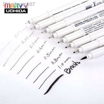 Marvy Sketch Liner/Brush 0.03mm/0.05mm art marker Water Resistant Gundam Drawing Pen Design/Comic Painting Supplies