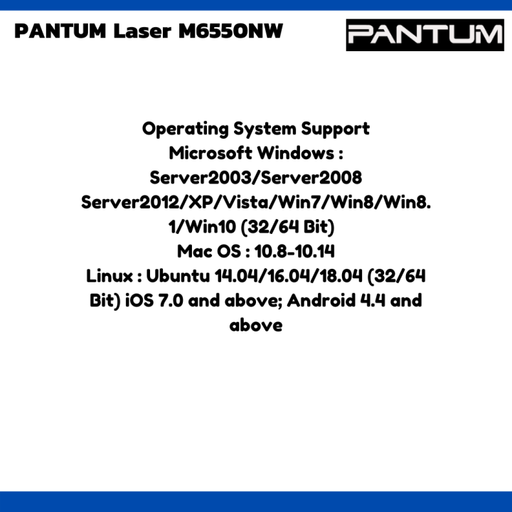 ปริ้นเตอร์มัลติฟังก์ชั่นเลเซอร์wifi-ขาวดำ-คุณภาพสูง-pantum-laser-m6550nw-ปริ้น-สแกน-ถ่ายเอกสาร-wifi-หมึกแท้พร้อมใช้งาน-ประกันศูนย์