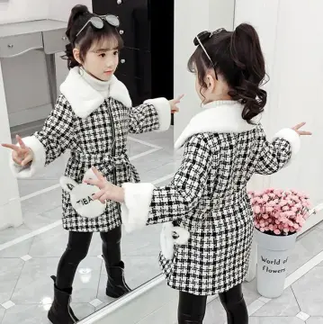 New Arrival】Children Jacket for Girls Winter Wool Warm Overcoat Fashion  Girls Clothes Kids Outerwear Autumn Girls Coat 4 6 8 10 12 13 Years