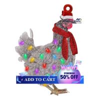 ไม้การ์ตูนสัตว์ปีก Charms ประณีต Christmas Cocks Charms Art ตกแต่งแบน Xmas ไก่จี้ Charms พิมพ์ Xmas ต้นไม้แขวนตกแต่ง