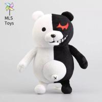 ตุ๊กตาสัตว์นิ่มของเล่นตุ๊กตา MLS ยัดไส้ของเล่น Monokuma ตุ๊กตาหนานุ่ม Danganronpa หมีขาวดำ