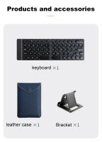 Foldable Bluetooth Wireless Keyboard With Case And Bracket For Mobile Phone Tablet PC Laptop Apply to Windows iOS Android Mac