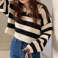 Wide stripes knit sweater ใส่โค้ด WFELDH ลดทันที 65.- ขั้นต่ำ 500.-