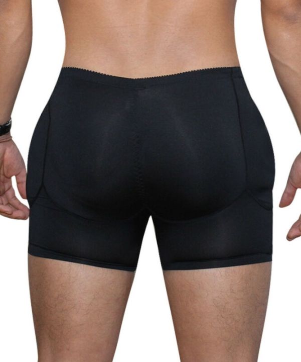 mens-boxers-underwear-black-padded-butt-enhancer-booty-booster-molded-boyshort-underwear-boxer-s-3xl