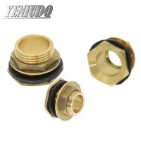 Fish tank adapter 1/2 3/4 1 Male thread Brass Pipe Single Loose Key Swivel Fitting Nut Water Tank Jointer Connector Copper