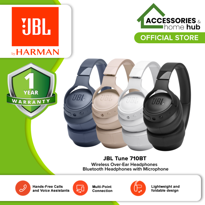 JBL Tune 710BT Wireless Over-Ear Headphones - Bluetooth Headphones with ...
