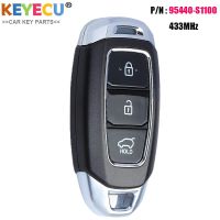 คีย์ Mobil Remote Control อัจฉริยะ KEYECU 433Mhz สำหรับฮุนไดซาตาเฟ2018 2019 2020 TQ8-F0B-4F19 95440-S1100