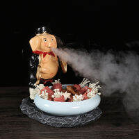 Creative Journey To The West Theme ร้านอาหารจานพิเศษ Hot Pot Tripe y พิเศษรูปจานหมู Bajie แห้งน้ำแข็งแผ่น