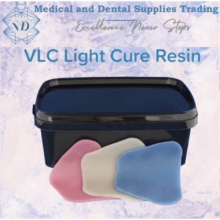 VLC Light Cure Resin (Pink Blue White) Lazada PH