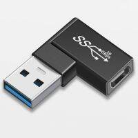 SH สากล สมุดบันทึก อลูมิเนียม 90 องศา แบบพกพา แฟลชไดร์ฟ USB 3.0 เพื่อพิมพ์ C อะแดปเตอร์ OTG ตัวเชื่อมต่อ OTG ปลั๊กชาร์จ ตัวแปลง USB 3.0