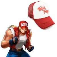 Terry Bogard Mesh Caps The King of Fighters FURY FATAL Hat Cosplay Visor Cap Hat Summer Mesh Caps Unisex