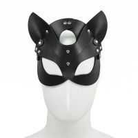 Sexy headgear stretch cloth Sexy leather latex mask Eye-opening mouth all-inclusive Eye-opening mouth hood toy