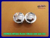 HONDA MT250 XL350 CB450 500 550 750 SHOCK HEAD NUT "CHROME" SET (35 mm.) with ORING #น็อตหัวโช๊คชุบโครเมี่ยม พร้อม โอริง (35 มม.)