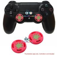 Silicone Analog Joystick Splatoon ThumbStick Grips Caps Cover Case For PS4 Xbox One Xbox 360 Controller - Pink 1Pair ซิลิโคนอนาล็อก [จุกยาง] สีชมพู 1คู่