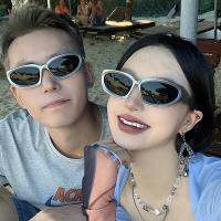 Y2K medieval hot girlins European andstyle sunglasses net red super cool street shooting sunscreen sports sunglasses for men and women