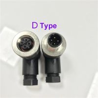 Waterproof IP67 A B D Type LED Sensor Weldless M12 3 4 5 8 12 Pin Aviation Connector Straight/Curved Male Female Plug Screw Lock