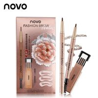 ▶️ ดินสอเขียนคิ้วโนโว่ Novo Fashion Brow nature ที่เขียนคิ้ว แถมรีฟิล [ ลดล้างสต๊อก ]