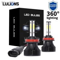 2pcs 360degree H4 Bulb H7 Car Headlight 22000LM 6000K HB3 HB4 9005 H8 H9 H11 Bulb Led Auto Front Lamp 12V Turbo Fan Fog Light