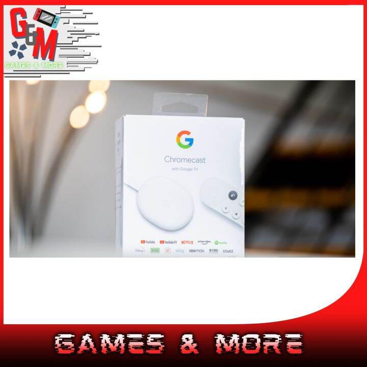 Google Chromecast with TV - White (4K HDR) | Lazada