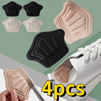 4pcs Heel Stickers Pads Insoles Patch for Shoes Adjustable Size Antiwear Feet Cushion Insert Insole Heel Protector Back Sticker Shoes Accessories
