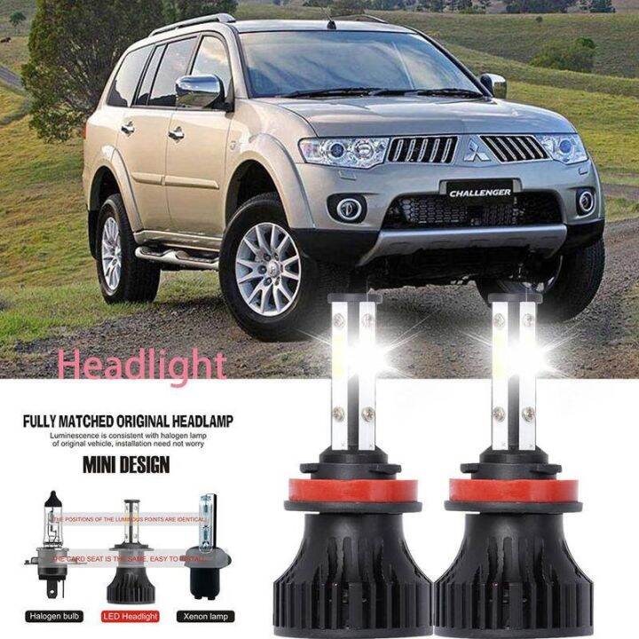 หลอดไฟหน้ารถยนต์-led-lai-40w-6000k-สีขาว-สําหรับ-mitsubishi-challenger-shogun-sport-i-k7-k9-2003-2023-2pcs