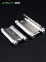 Stainless steel door inside and outside double spring hinge two-way free hinge door closers cowboy door open return