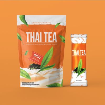 ชาไทยไนน์ THAI TEA NINE ชาไทยปรุงสำเร็จชนิดผง บรรจุ 25 ซอง