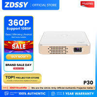 ZDSSY P30โปรเจคเตอร์ลำแสงแบบพกพาขนาดเล็กพกพา DLP โฮมเธียเตอร์1080P 4K รองรับภาพยนตร์ทีวีอัจฉริยะสำหรับโทรศัพท์มือถือ