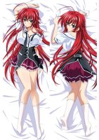 【hot】☒  Anime Decorating School DXD Rias Gremory Dakimakura Side Print Hugging Cushion Cover Otaku Waifu