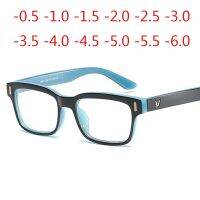 {Paopao glasses}0.5 1.0 1.5 2ถึง6.0แว่นตาตามใบสั่งแพทย์1.56เลนส์ Aspheric เล็บกรอบสายตาสั้นแว่นตาตารางนักเรียน Diopters แว่นตา