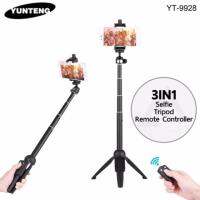 สินค้าขายดี!!! Yunteng YT-9928 3IN1ขาตั้งกล้องพร้อมไม้เซลฟี่ และ รีโมทชัตเตอร์. ที่ชาร์จ แท็บเล็ต ไร้สาย เสียง หูฟัง เคส ลำโพง Wireless Bluetooth โทรศัพท์ USB ปลั๊ก เมาท์ HDMI สายคอมพิวเตอร์