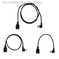 USB Extension Cables Female Type A USB 2.0 To Right 90 Degree Male Plug