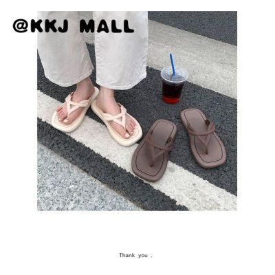 KKJ MALL รองเท้าแตะ รองเท้าหญิง เกาหลี แฟชั่น สินค้ามาใหม่ รองเท้าแตะ รองเท้าชายหาด