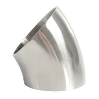 16/19/22/25/28/32/34/38/45/48/51/57/60/63/76/89mm 304 Stainless Steel Sanitary Weld 45 Degree Elbow Pipe Fitting Pipe Fittings Accessories