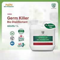 KEEEN Germ Killer Bio Disinfectant 1 ลิตร น้ำยาทำความสะอาดฆ่าเชื้อ 99.99% กำจัดกลิ่น จากสารสกัดธรรมชาติ (กลิ่น Green Tea)