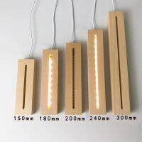 bjhﺴ∏  Wood Led Warm Lights USB Powered for Glass Panel Optical Night Lamp Dropship