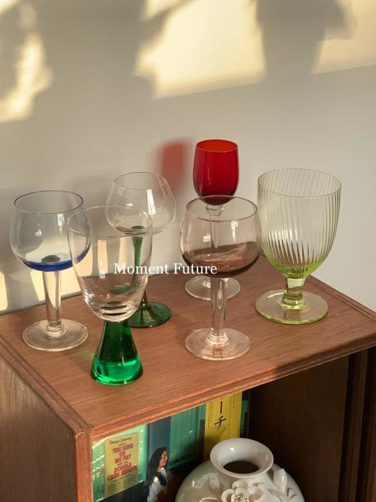 แก้วค็อกเทลกระจกโบราณกลางวินเทจแก้วแก้วแชมเปญกลิ่น-glassqianfun