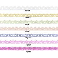 เทปกาวลูกไม้ริบบิ้นกลิตเตอร์ washi 1 ม้วนสําหรับตกแต่งสมุด diy