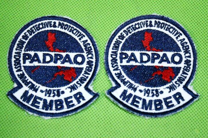 Security Guard PADPAO (White/Yellow) Patches | Lazada PH