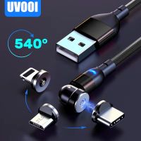 [3C electronic digital] UVOOI เคเบิลไมโคร USB แม่เหล็กหมุนได้540องศาสายโทรศัพท์ C สำหรับ IPhone11 Pro XS Max Samsung Xiaomi สายชาร์จ USB