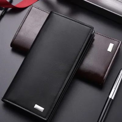 High Capacity ID Wallet Purse Fashion Long Section Wallets For Men Famous Brand Coin Bag Zipper Clutch Mobile Phone Bag