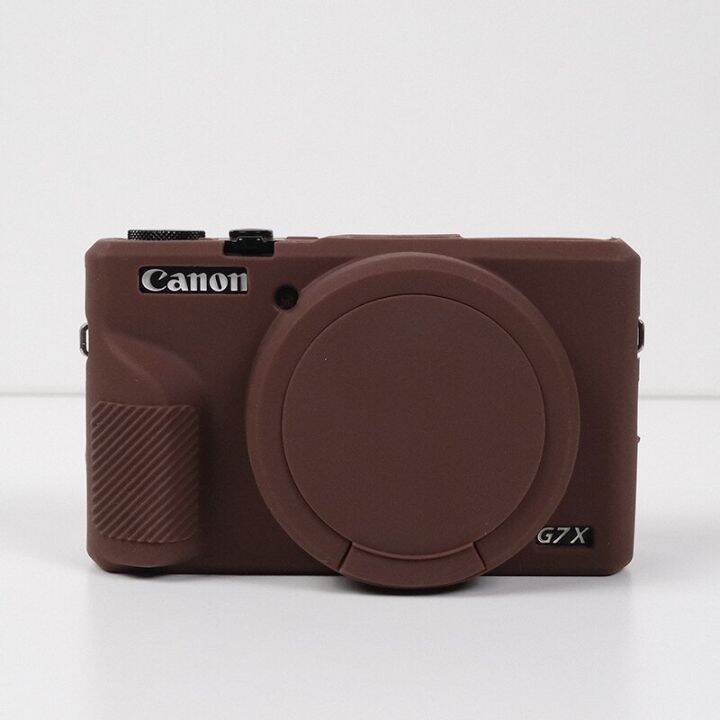 g7x3เกราะซิลิโคนผิวหนังเคสกระเป๋ากล้องปกป้องตัวเครื่องสำหรับ-canon-powershot-g7x-mark-iii-g7xiii-กล้องดิจิตอล-g7xm3