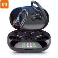 New TWS Bluetooth Earphones With Mic Sport Ear Hook LED Display Wireless Headphones Hifi Stereo Waterproof Headsets