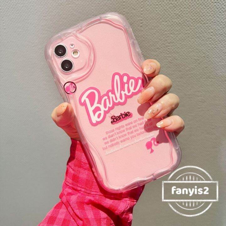 เคสโทรศัพท์มือถือ-แบบนิ่ม-ขอบโค้ง-ลายบาร์บี้-สําหรับ-iphone-14-13-12-x-xr-xs-8-7-6-6s-2020