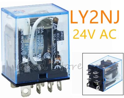 รีเลย์ Ly2nj 24V Dc /Ac Acsmall รีเลย์10a 8pin 10ชิ้น